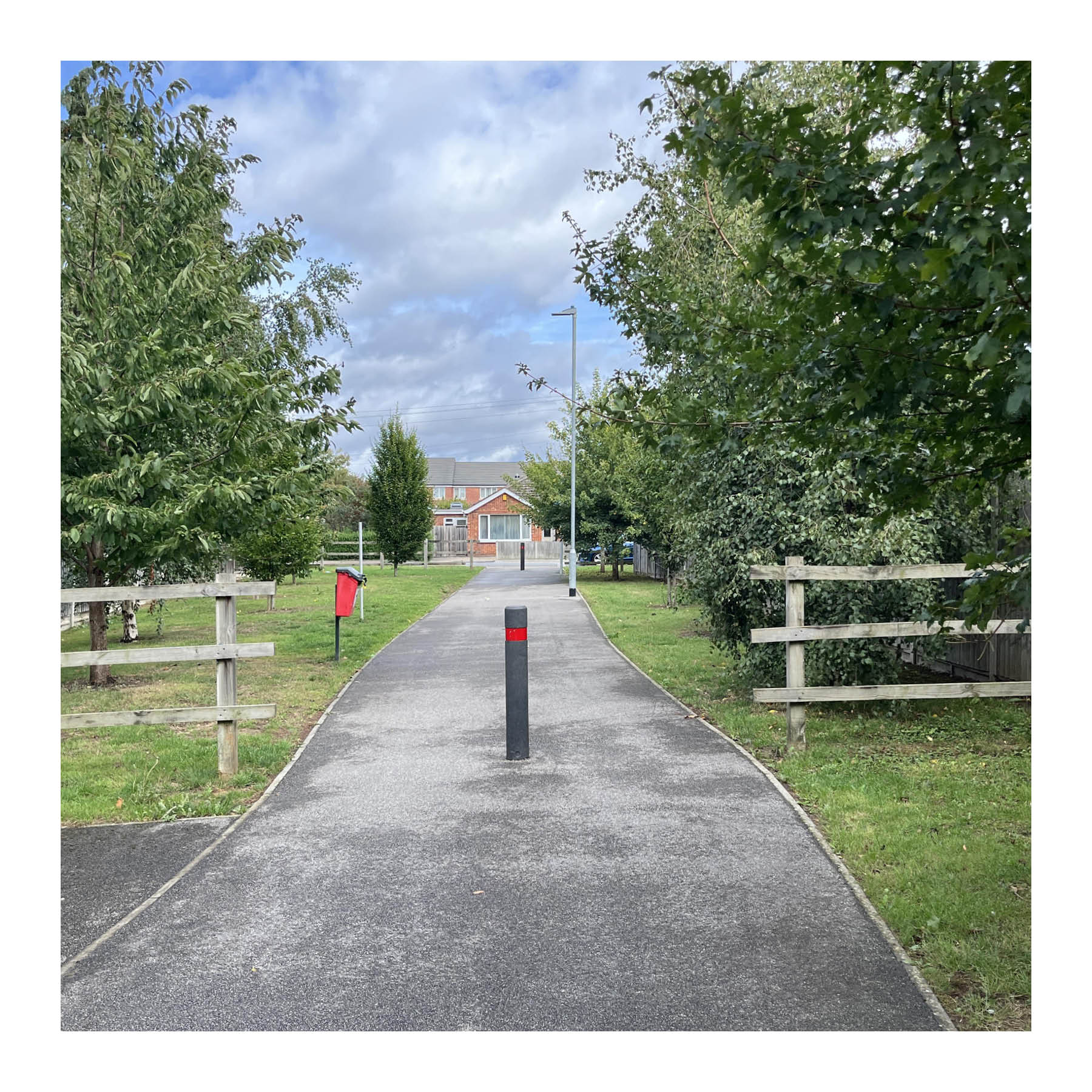 An additional pedestrian and cycle access point to a development in Boston.