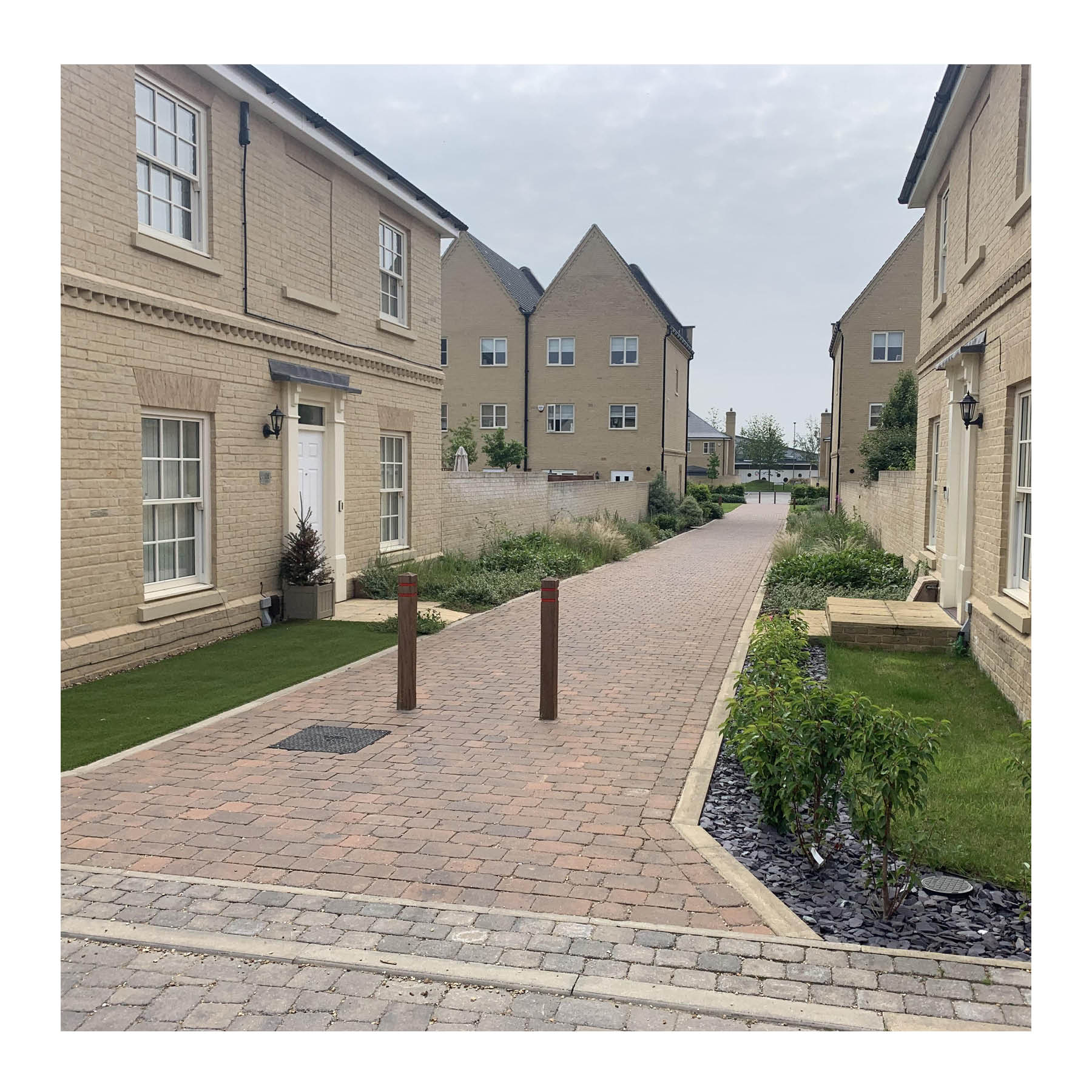 A well-designed walking route in Alconbury Weald, Cambridgeshire
