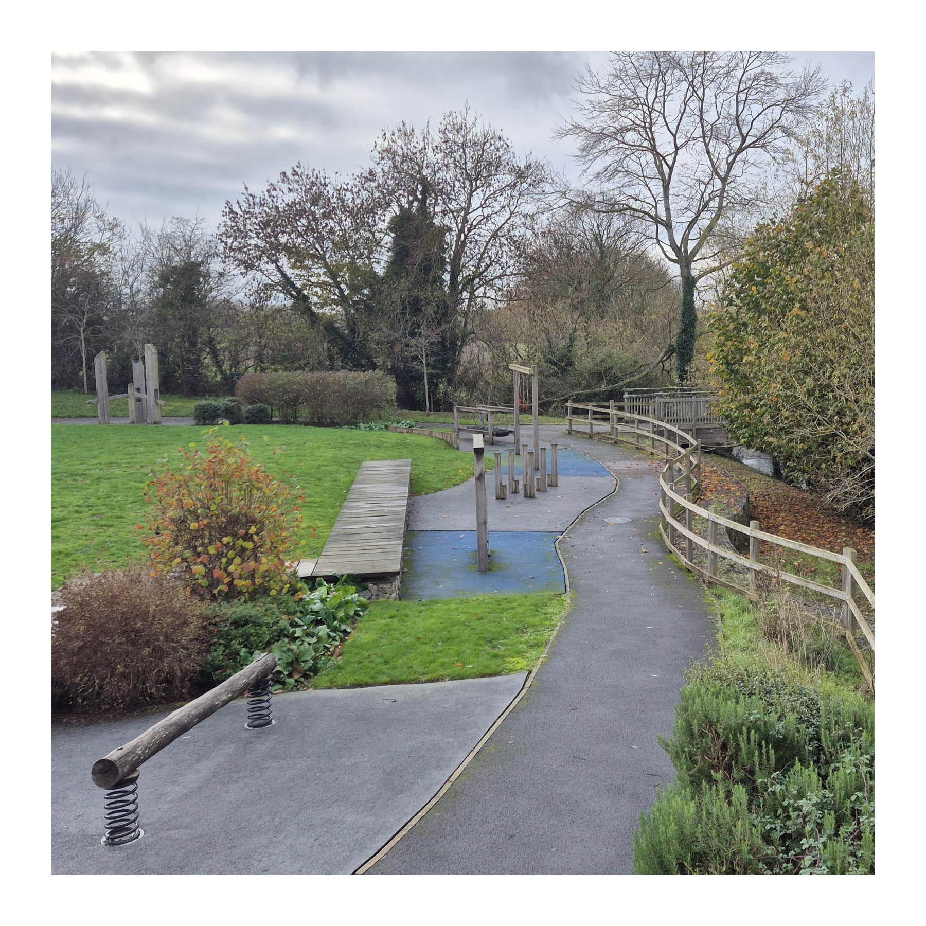 Play integrated with walking routes in Elmsbrook Eco Village, Bicester