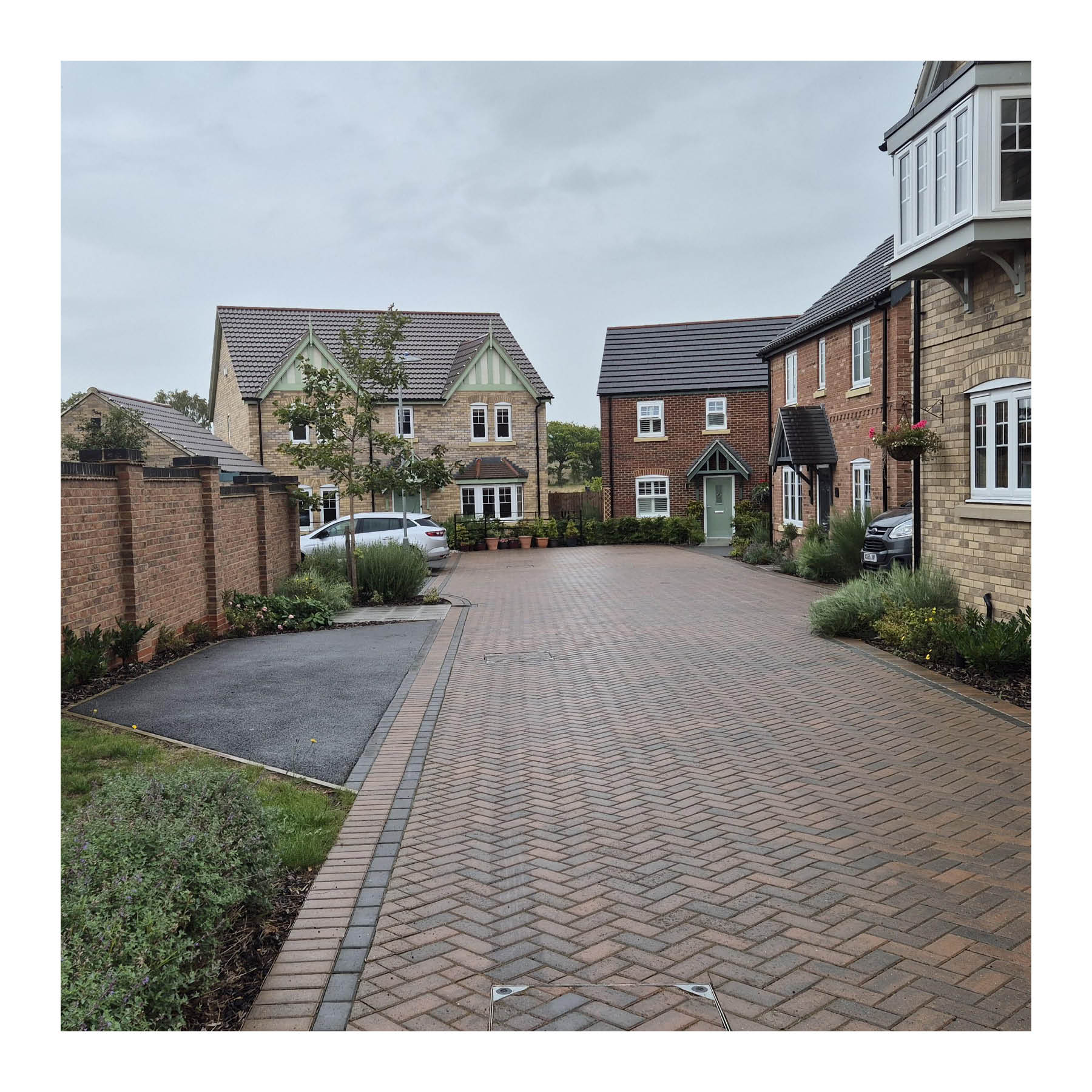 Block paving in Market Rasen