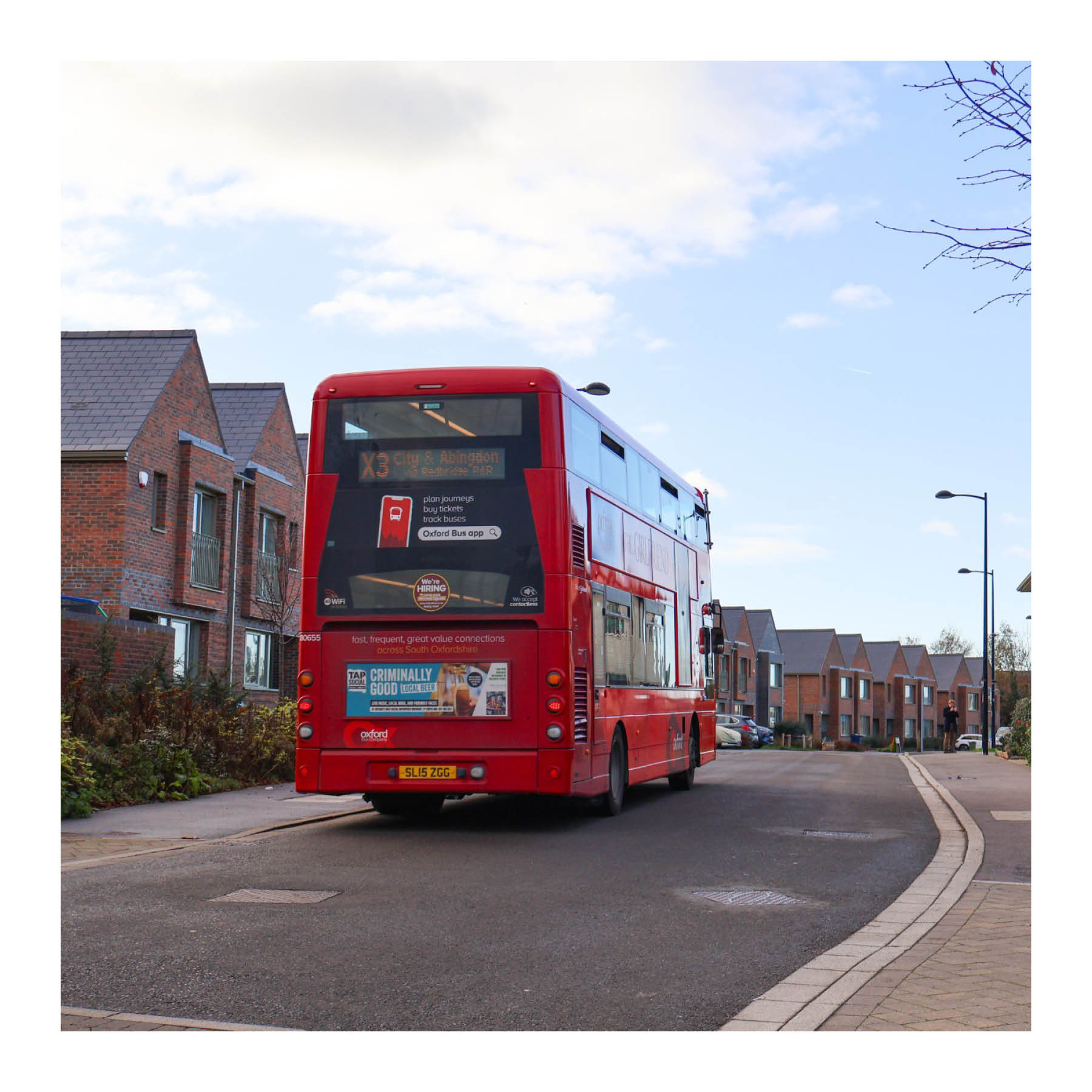 A new development incorporating new bus routes. Barton Park, Oxfordshire.