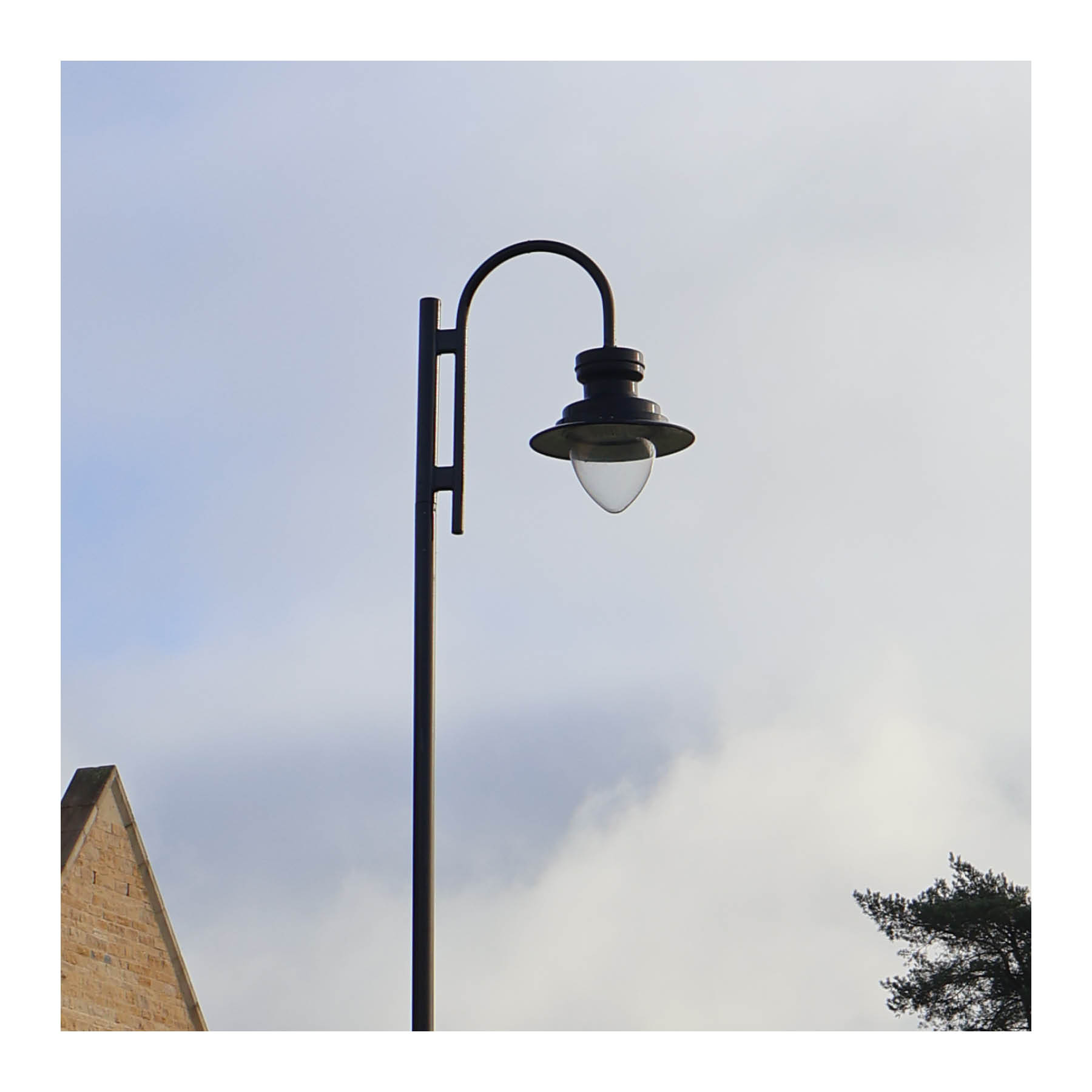 A new lamp column in Bletchingdon
