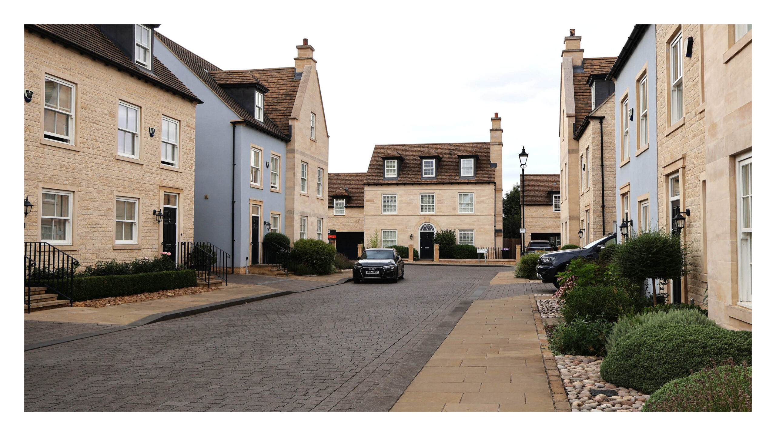 A Residential Street in a Heritage area type. Cecil Square, Stamford