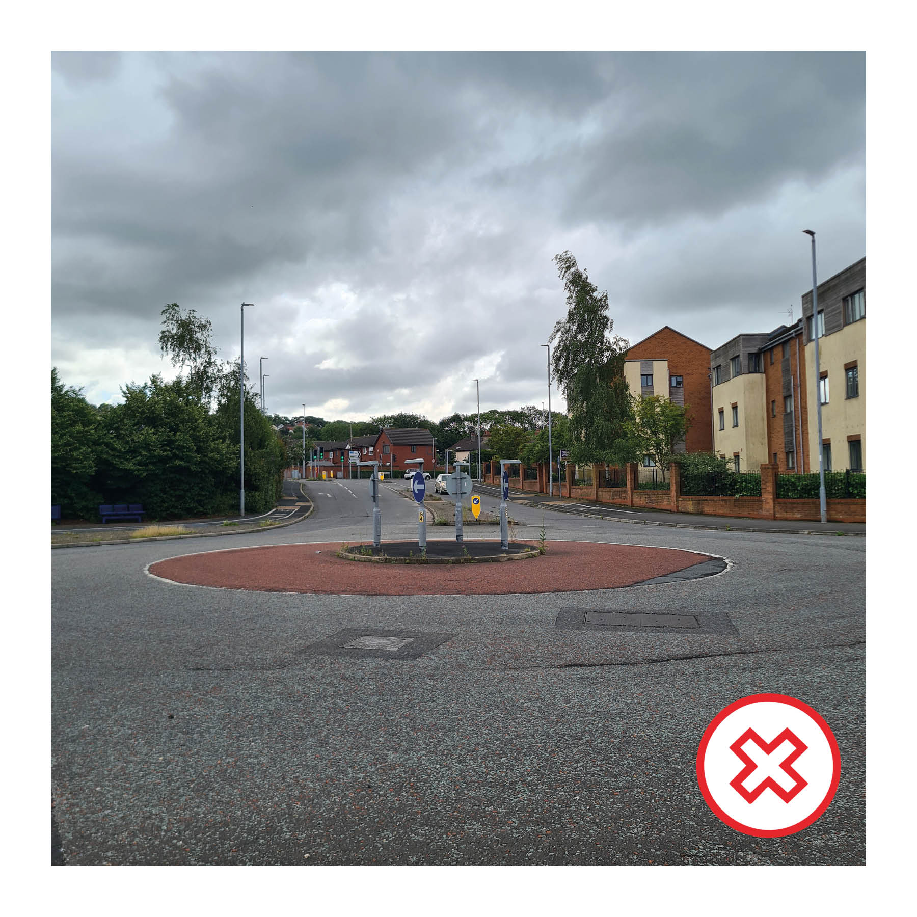 Example of a junction where the place function has been neglected.