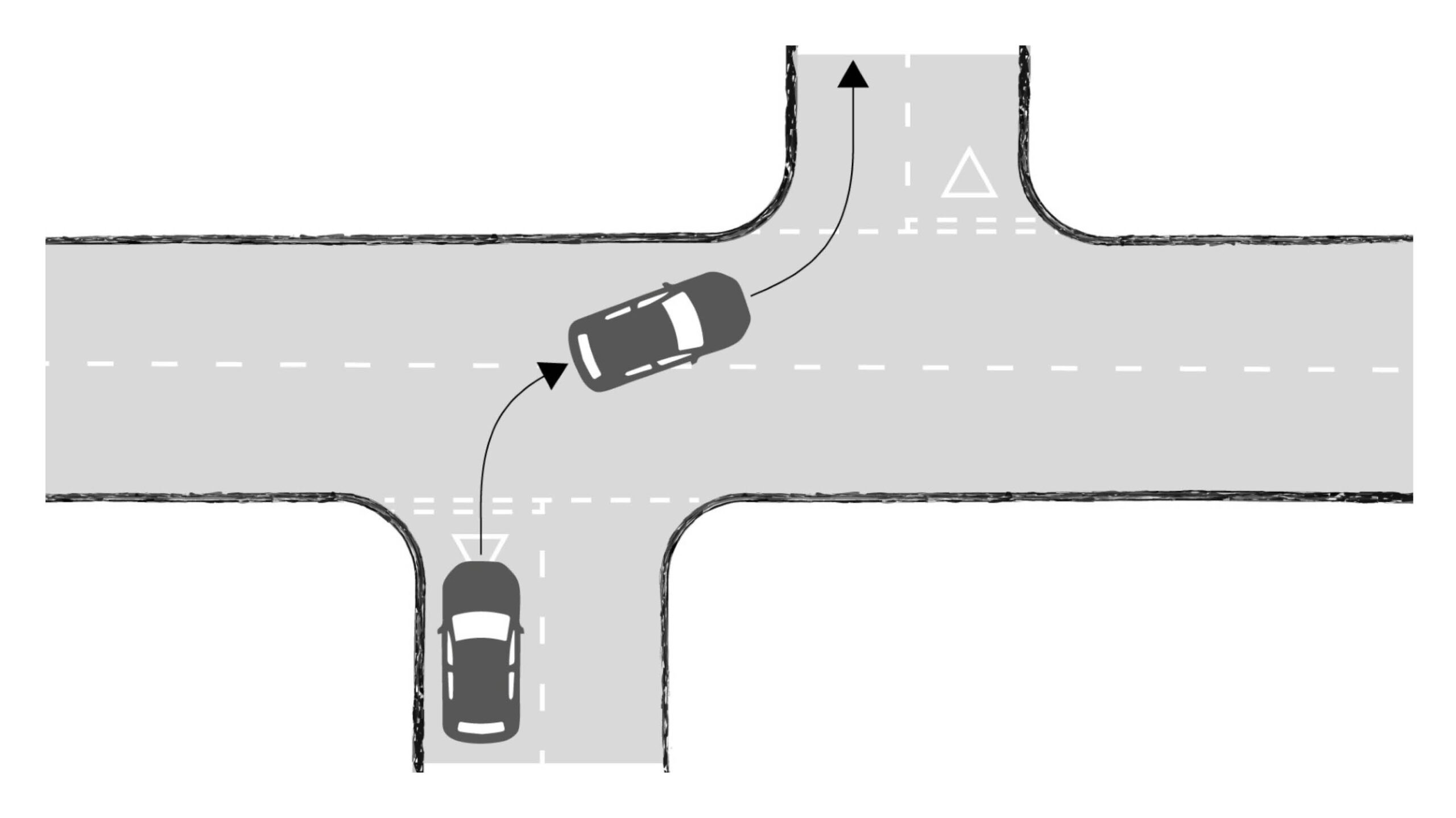 Diagram of a staggered junction.