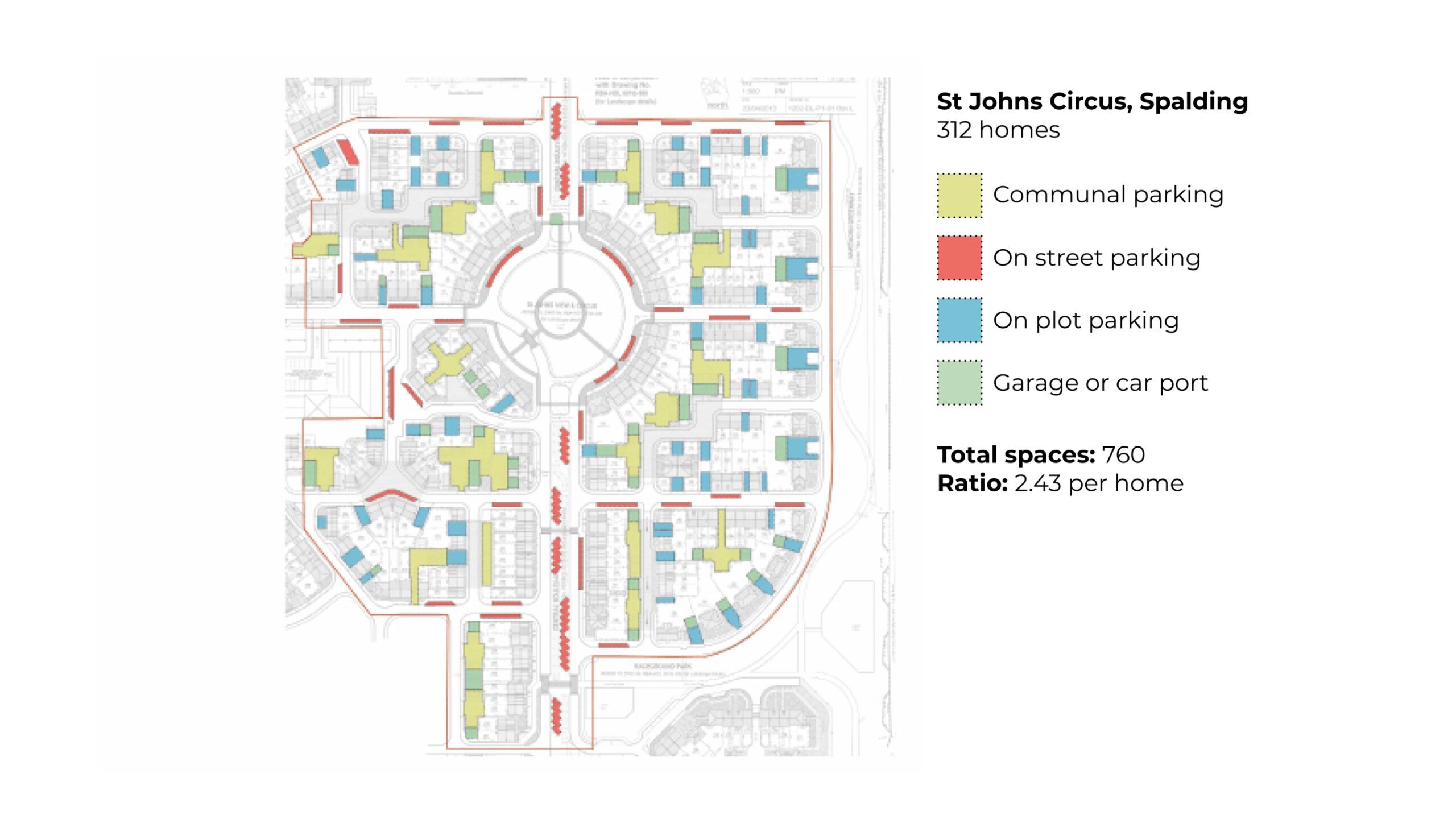 St Johns Circus Spalding - Layout